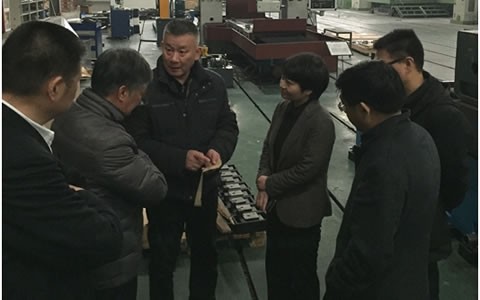 浦江县委副书记、代县长俞佩芬一行考察杭机股份