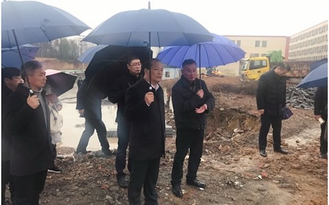 浦江县委书记程天云调研杭机建设项目
