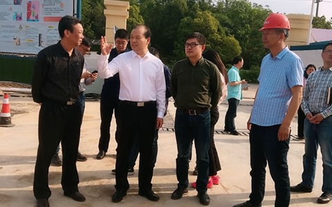 浦江县委书记程天云视察杭机新厂区建设情形