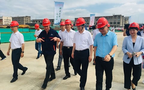 金华市市委书记陈龙视察杭机新厂区建设情形