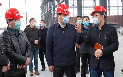 浦江县委书记程天云调研杭机浦江建设项目复工情形
