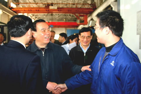 吕祖善省长来我集团公司调研，，，，，，加速生长装备制造业-企业新闻-浙江杭机股份有限公司